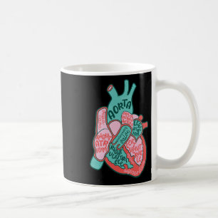 Cvicu Herzkrankheit Anatomie des menschlichen Herz Kaffeetasse
