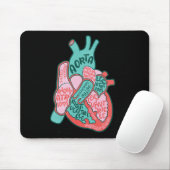 Cvicu Herzkrankheit Anatomie des menschlichen Herz Mousepad (Mit Mouse)