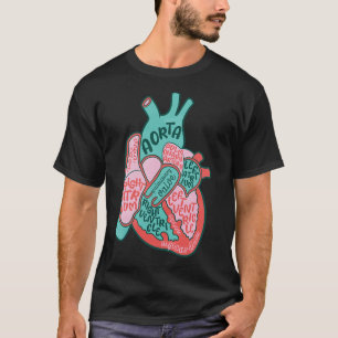 Cvicu Herzkrankheit Anatomie des menschlichen Herz T-Shirt