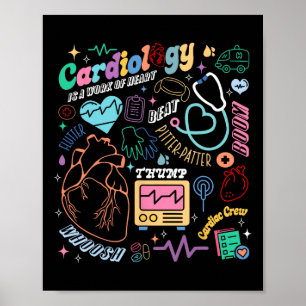 Cvicu Kardiale Nurse Retro Anatomie Kardiologie Me Poster