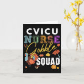 Cvicu Nurse Gobble Squad Erntedank Fall Rn Match Karte (Gelbe Blume)