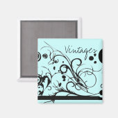 Cvintages Magnet (Vorderseite/Rückseite)