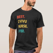 Cvivu Nurse Profession Retro Bestes Cvivu Krankenp T-Shirt (Vorderseite)