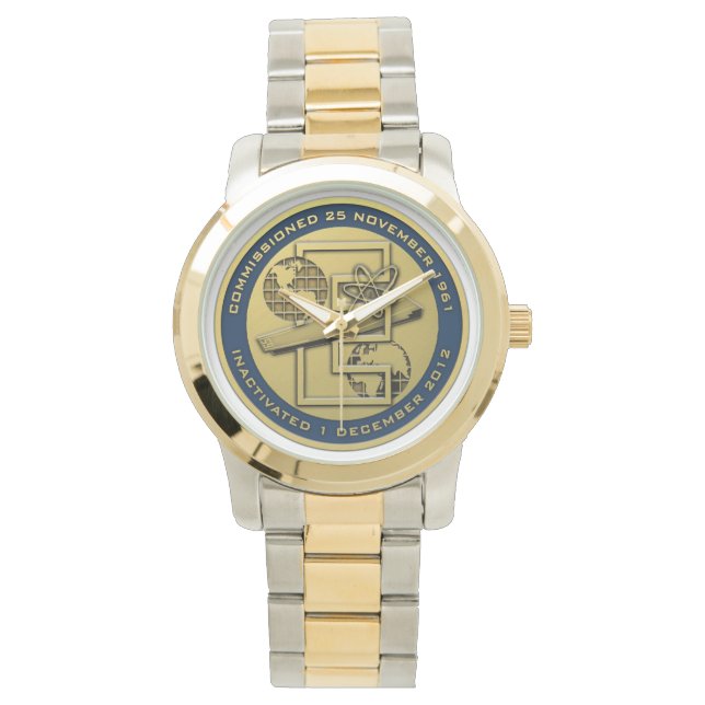 CVN-65 USS ENTERPRISE COMMEMORATIVE WATCH ARMBANDUHR (Vorderseite)