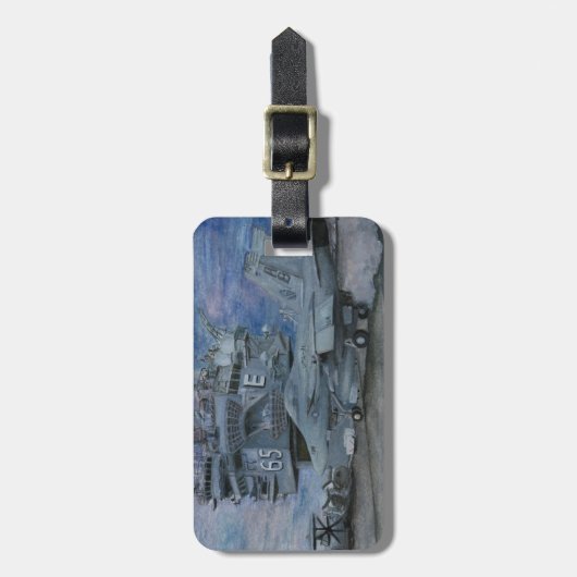 CVN-65 USS ENTERPRISE GEPÄCKANHÄNGER (Vorderseite vertikal)