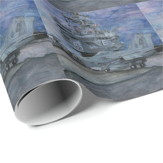 CVN-65 USS ENTERPRISE GESCHENKPAPIER (Rolleneckpunkt)