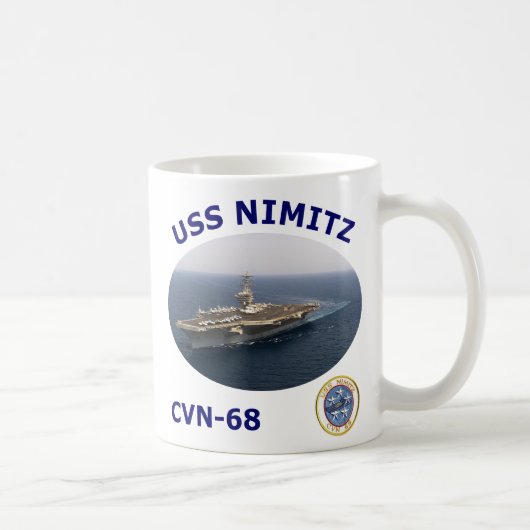 CVN 68 Nimitz Foto-Tasse Kaffeetasse (Rechts)
