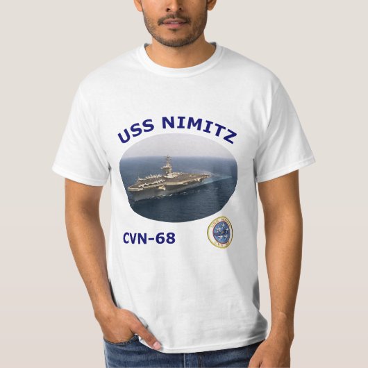 CVN 68 USS Nimitz Foto-T-Shirt T-Shirt (Vorderseite)
