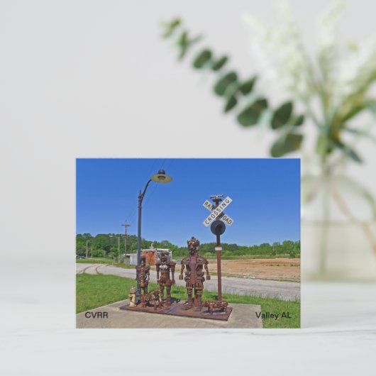 CVRR Trail Iron Man and Family Postkarte (Stehend Vorderseite)