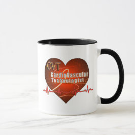 CVT HEART LOGO Kardiovaskulärer Technologe Tasse