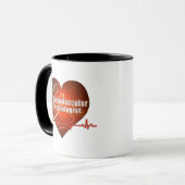 CVT HEART LOGO Kardiovaskulärer Technologe Tasse (Vorderseite Links)