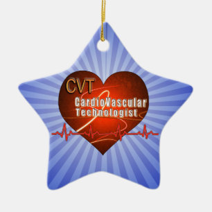CVT HERZ-LOGO kardiovaskulärer Technologe Keramikornament