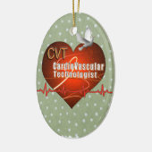 CVT HERZ-LOGO kardiovaskulärer Technologe Keramikornament (Links)