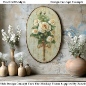 CW2 Decoupage, Vintage Creme und Weiße Rosen Seidenpapier