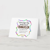 Cw-Betreiber-männliche graue Haar-Gruß-Karte Karte (Rückseite)