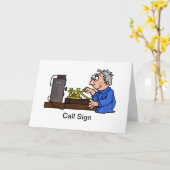 Cw-Betreiber-männliche graue Haar-Gruß-Karte Karte (Gelbe Blume)