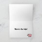 CW - Funny Pig Birthday Card Karte (Innenseite)
