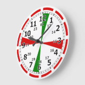 CW Radio Room Wall Clock Große Wanduhr (Winkel)