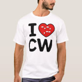 CW-Signal - Morse-Code-Power T-Shirt (Vorderseite)