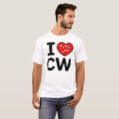 CW-Signal - Morse-Code-Power T-Shirt (Vorne ganz)