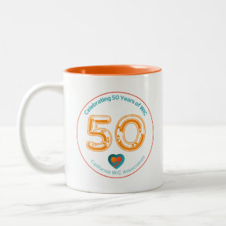 CWA-Logo Orange-Tasse Zweifarbige Tasse