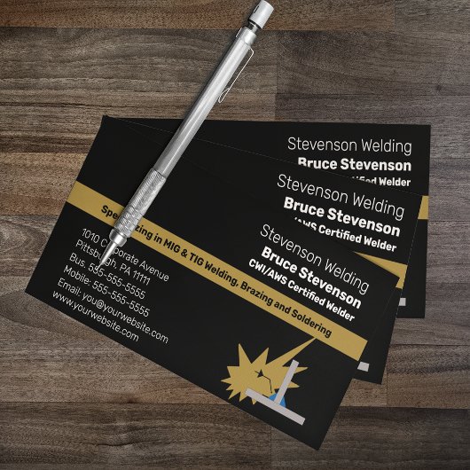 CWI | AWS Certified Welder Business Card Visitenkarte