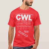 CWL T - Shirt Cardiff Airport (Vorderseite)