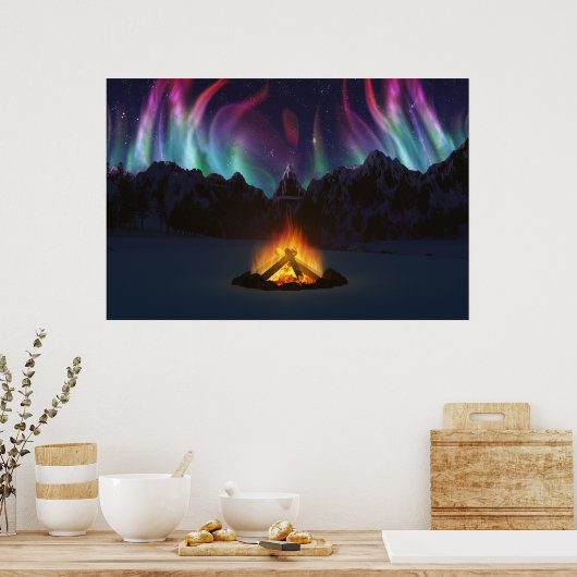 Cwm Aurora Print Poster (Küche)