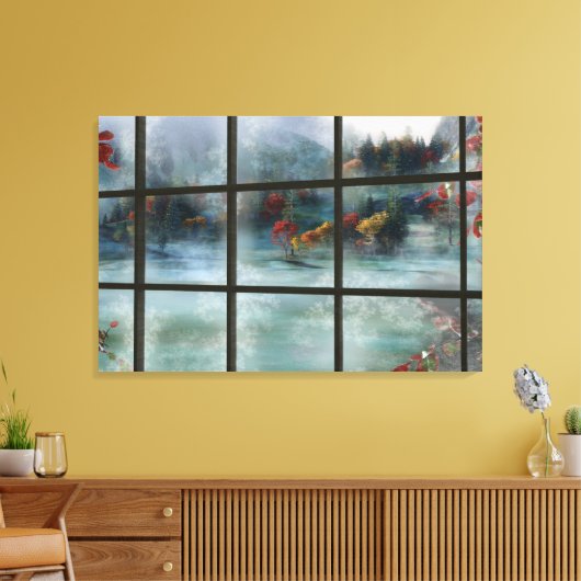 Cwm Autumn Frost Canvas Print Leinwanddruck (Insitu (Wohnzimmer))