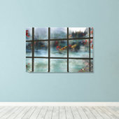 Cwm Autumn Frost Canvas Print Leinwanddruck (Insitu (Holzboden))