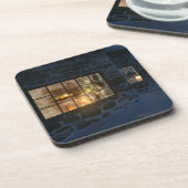 Cwm Christmas Cork Untersetzer (Linke Seite)