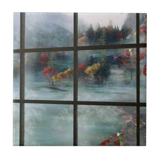 CWM Herbstfrostentempel / Trivet Fliese (Vorderseite)