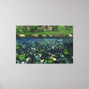 Cwm River Canvas Print Leinwanddruck