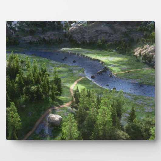 Cwm Solitude Foto Plaque Fotoplatte (Vorderseite)