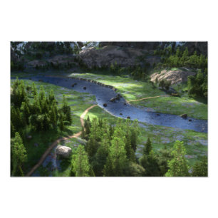 Cwm Solitude Foto Print