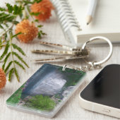 Cwm Waterfall Akryllischer Schlüsselanhänger (Vorderseite rechts)