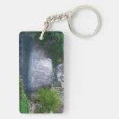 Cwm Waterfall Akryllischer Schlüsselanhänger (Rückseite)