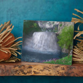 Cwm Waterfall Foto Plaque Fotoplatte (Seite)