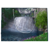 Cwm Waterfall Geschenktasche Große Geschenktüte (Rückseite)