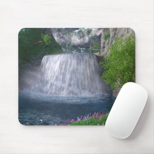 Cwm Waterfall Mousepad (Mit Mouse)