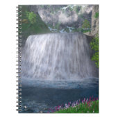 Cwm Waterfall-Notebook Notizblock (Vorderseite)