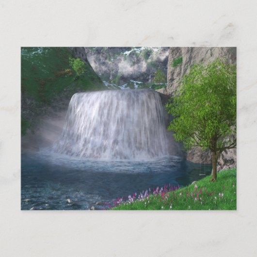 Cwm Waterfall Postkarte (Vorderseite)