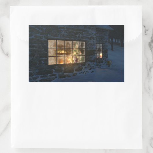 Cwm Weihnachtsgeschenke Labels Rechteckiger Aufkleber (Tasche)