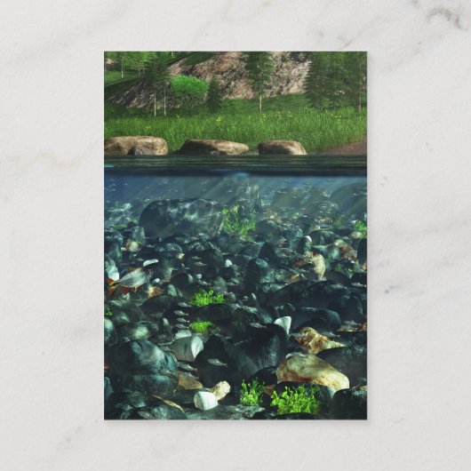 Cwn River Lesezeichens Visitenkarte (Rückseite)