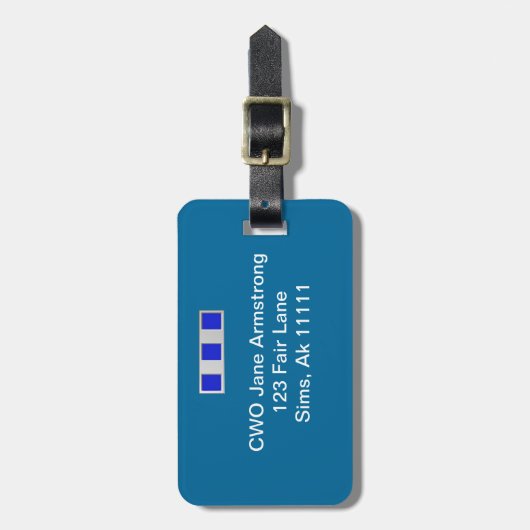 CWO-4 Gepäckanhänger (Vorderseite vertikal)