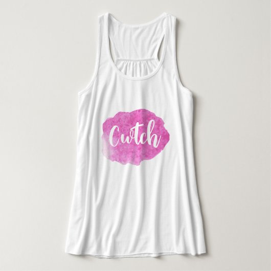 Cwtch Welsh Wales Slang Dialect Tank Top (Design Vorderseite)