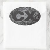 CX-Aufkleber Ovaler Aufkleber (Tasche)
