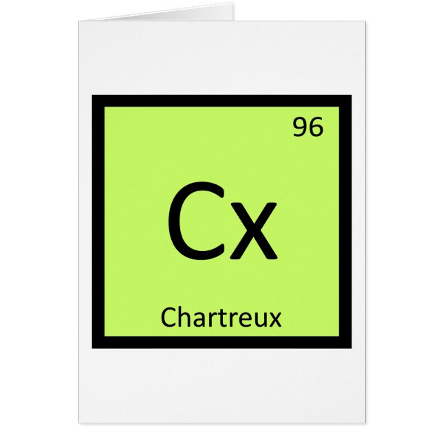 Cx - Chartreux Cat Chemistry Periodisches Tabellen (Vorne)