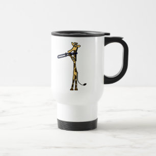 CX, Giraffe, welche die Trombone-Tasse spielt Reisebecher