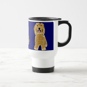 CY, bärtige Collie-Reise-Tasse Reisebecher